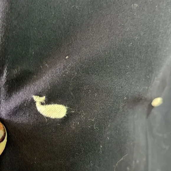 10 Talbots Navy Embroidered White Whale Ankle Pant - Picture 7 of 7